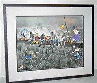Looney Tunes "Lunch Break" Framed Lithograph w/