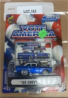 MINT IN BOX MUSCLE MACHINE 55' CHEVY VOTE AMERICA