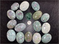 4 LBS OF POLISHED RUBY FUCHSITE