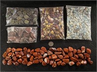 5 LBS ASSORTMENT OF SMALL POLISHED STONES OF
