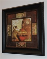 Framed Pottery Pictures (set of 2)