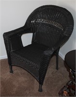 Dark Brown Wicker Chair