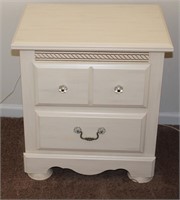 Cream Colored Bedside Table