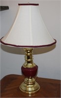 Red & Gold Lamps (set of 2)