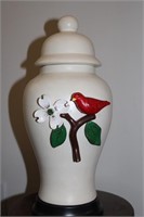 Vase with Red Bird