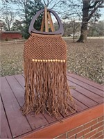 VINTAGE MACRAME PURSE-DOES NEED TO BE FINISHED