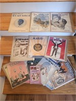 NICE LOT OFSHEET MUSIC FROM 1920 TO 1940'S