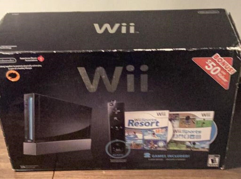 Nintendo Wii black edition in box