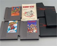 3 NES Games Donkey Kong ,Super Mario. Dr Mario