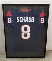 Matt Schaub Autographed Jersey in Shadow Box