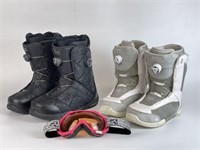 K2 Snowboarding Boots and Goggles