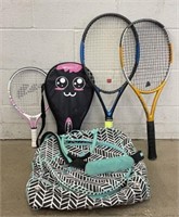 Ame & Lulu Tennis Bag & Racquets