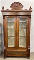 Vintage Ornate 7 FT Display Cabinet