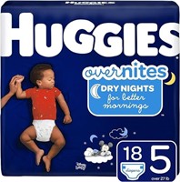 HUGGIES OverNites Diapers, Size 5 $28