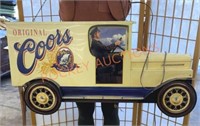 Vintage Coors truck, pool table light