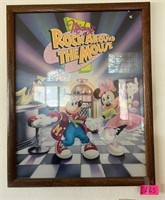 X - ROCK AROUNDS THE MOUSE FRAMED POSTER - L65