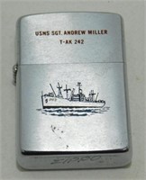 Vintage USN Sgt. Andrew Miller Zippo Lighter