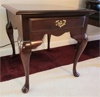 solid cherry end table 23"h x 22"w x 26"d  RHB