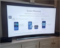 Samsung 55" curved tv w remote,DVD player