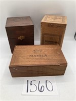 Wooden Cigar Boxes - Queens, Manila, Conneticut's