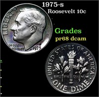 Proof 1975-s Roosevelt Dime 10c Grades GEM++ Proof