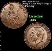 1936 Great Britain Penny KM-838 King George V Grad
