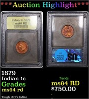 ***Auction Highlight*** 1879 Indian Cent 1c Graded