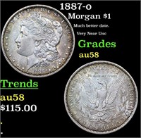 1887-o Morgan Dollar $1 Grades Choice AU/BU Slider