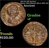 193-211 AD Ancient Rome Julia Domna Silver Ancient