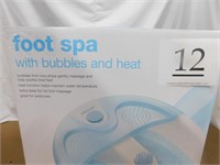 FOOT SPA BUBBLES AND HEAT