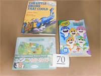 KIDS BOOK, PUZZLE PACK AND COLORING BOOK LOT
