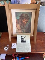 1975 Jesus In his image litho print & artist story