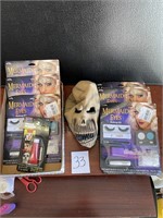 NOS halloween mask and make up kits