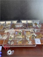 huge jewelry lot and trays