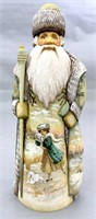 Russian Style hand carved and painted Santa