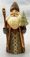 Russian Style hand carved and painted Santa with