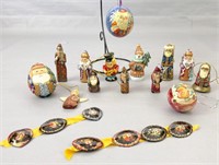Russian Style hand carved and painted small Santa