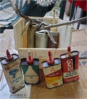 Vintage Oil Cans (Have Fluid in them)