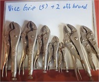 Vise Grips 5 Vice Grip & 2 Off Brand)