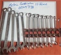 Snap On Wrenches Metric 10-22MM OEXM713