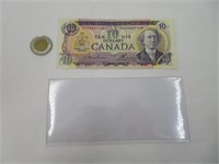 Billet de 10$ Canada 1971, non circulé