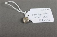 S: Sterling Silver Locket .925 (2.0g)