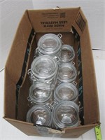 12 NEW Wire Clamp Lid Jars