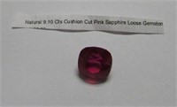 9.10cts Pink Sapphire Cushion Cut