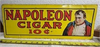 Vintage Napoleon Cigar sign