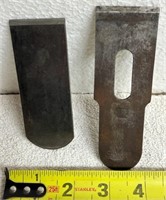 Antique block plane irons