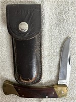 Retro Schrade locking blade knife.