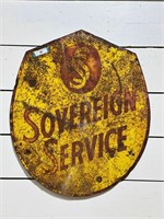 Metal Sovereign Service Sign