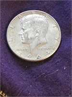 JFK Half Dollar 90% Silver. 50 cent piece 1964 D