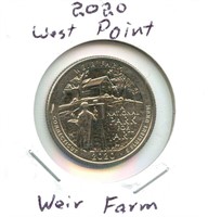 2020 West Point Weir Farm Connecticut Quarter